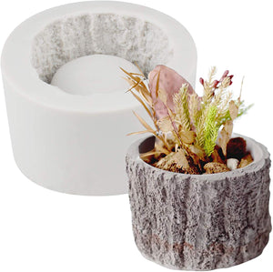 Silicone Mould Tree Wood Bark Bowl