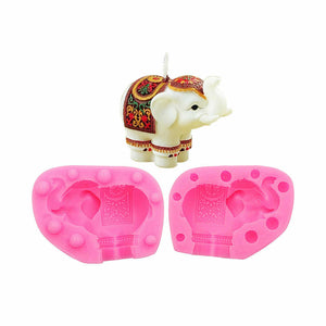 Silicone Mould 3D Circus Elephant 5.7x4.8x2cm