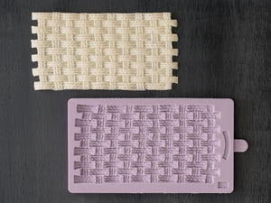 Silicone mould Basket Weave