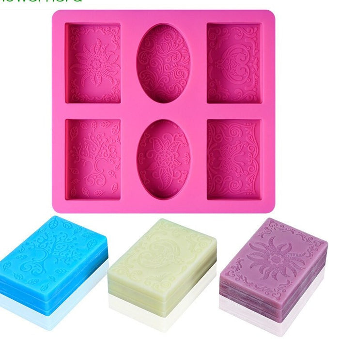 Silicone Mould Soap Lace Impression