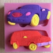 Classic cars fondant silicone mould, size of mould 7.5x6cm A