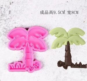 Palm tree silicone mould, C