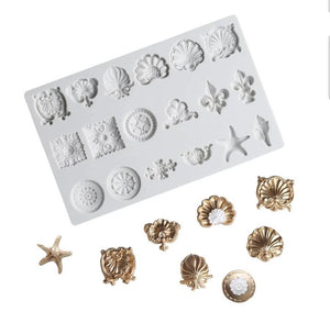 Small Brooch Embellishments Silicone mould