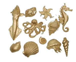 Sea Animals silicone mould, Octopus: 4.2x3.5cm