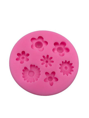 Silicone Mould Small Various Flowers