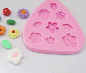 Small flowers silicone mould