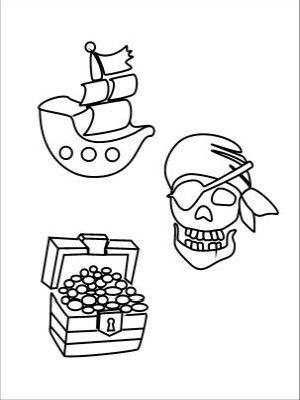 AA105 Plastic Chocolate Mould Pirate Skull 8.5x7cm