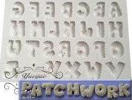 Silicone Mould Patchwork Alphabet , A