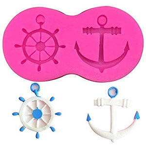 Nautical Anchor silicone fondant Mould, size of mould 8.5cm wide