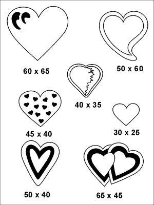 B103 Hard Plastic Chocolate Mould Valentine Hearts