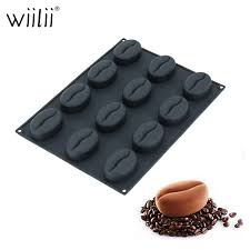 Siliko Coffee Bean 12 Cavity Mould