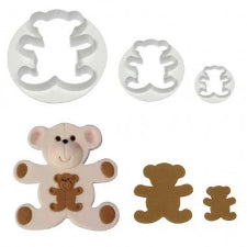 Teddy Bear Plastic cutter set