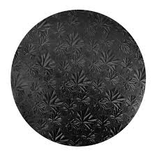 Masonite Cake Board Round Black 12"/30cm