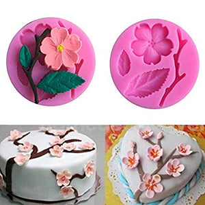 Silicone Mould Blossom flower and leaf