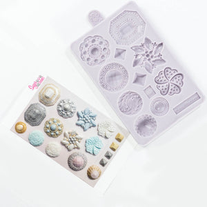 Brooch silicone mould