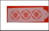 Cake Decorating Stencil Scroll Border K012B