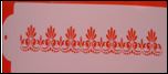 Cake Decorating Stencil Scroll Border K018