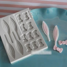 Silicone Mould Bunny Ears and Bow