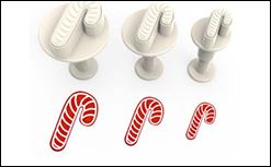 PR10130 Pastime Christmas Candy Cane Plunger Cutter Set