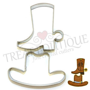 Treat Boutique Metal cookie cutter Cowboy hat and boot