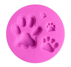 Dog paw silicone mould