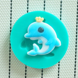 Dolphin silicone mould, 4.5x4.5cm