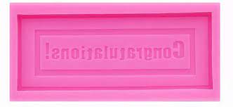 Silicone Mould  Happy Congratulation Slab