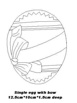 EE52 Hard Plastic Chocolate Mould Easter Egg
