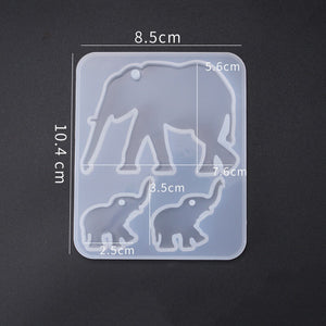 Resin Elephants soft silicone mould