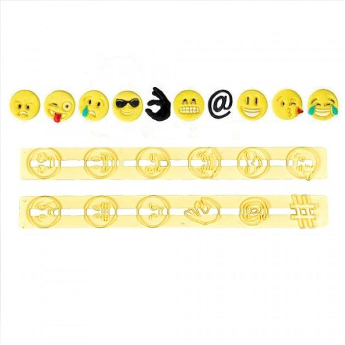 Emoji expression icon plastic tappits cutters