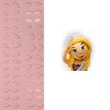 Silicone fondant various Figurine eyes mould, size of mould 6x14.5cm