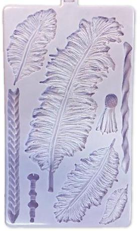 Large Feathers silicone mould