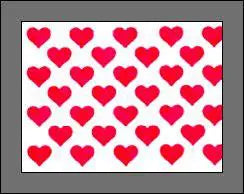 Chocolate Foil Red Hearts Barco 1mx54cmx9micron