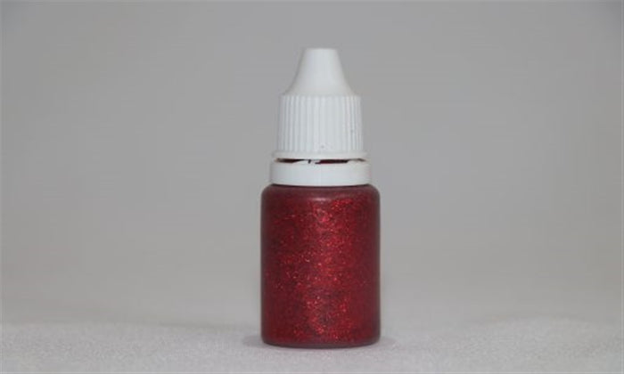 Rolkem Glitter Gel, Red 15ml