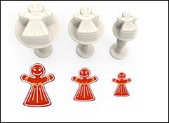 RP10133 Pastime Christmas Ginger Women Plunger Cutter Set