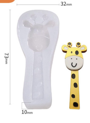 Resin Giraffe soft silicone mould 6.5x2.3cm