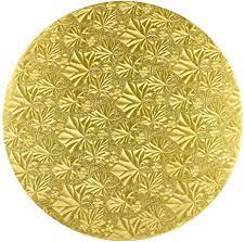 Masonite Cake Board Round Gold 12"/30cm