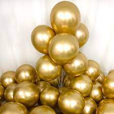 Metalic Balloons Gold 50pc