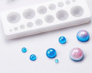 Silicone resin mould,, half sphere