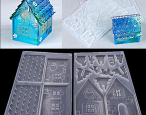 Resin Christmas soft silicone mould  (2moulds)