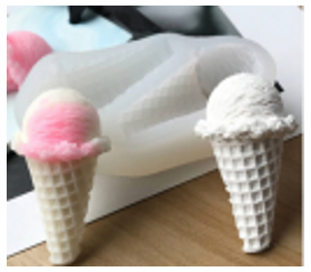 Ice Cream silicone mould, 6.2x3.5cm