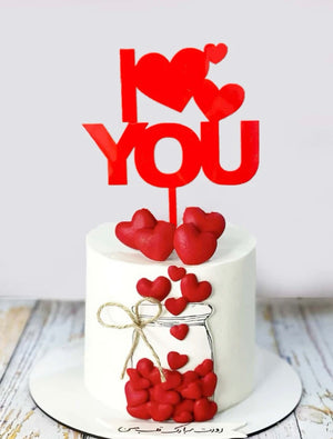 Nr108 Acrylic Cake Topper Happy Birthday Love you