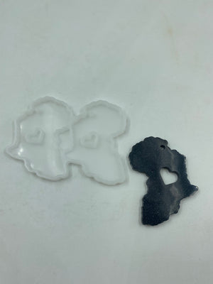 Silicone Mould Resin Africa Keyring Earring