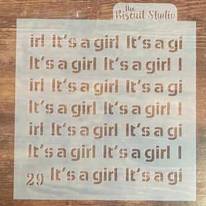 Biscuit Studio Baby Girl Stencil Set 5pc