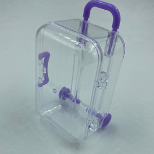 Plastic Suitcase Sweet Container Purple