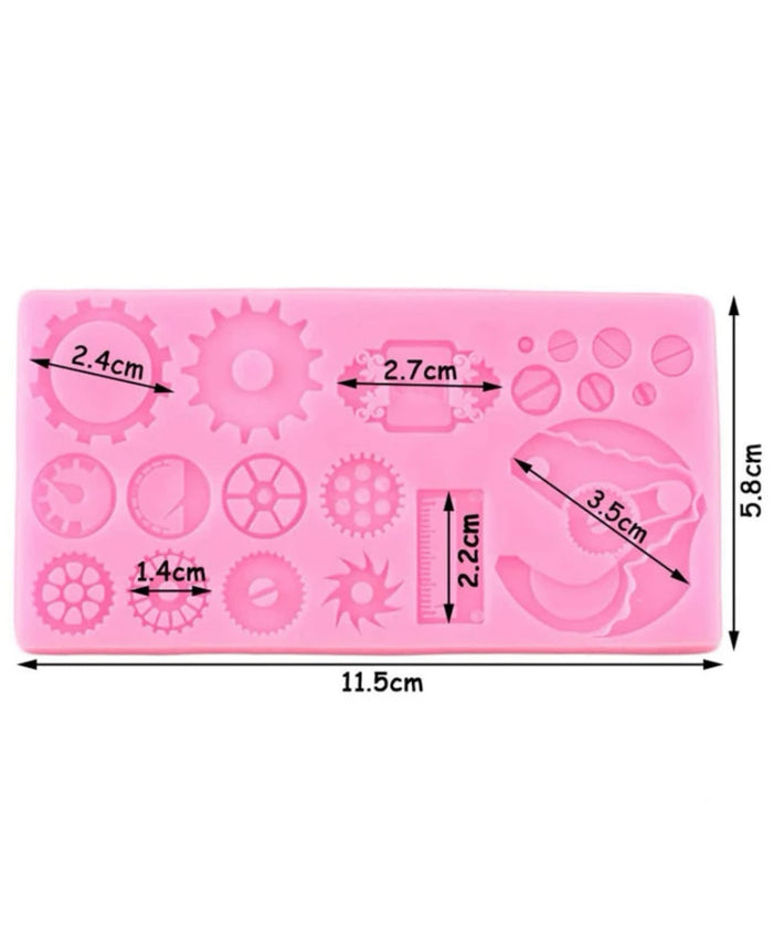 Silicone Mould Steampunk Gear