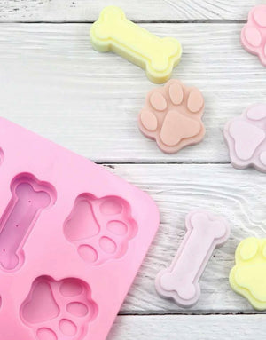 Silicone mould Paw and dog bone