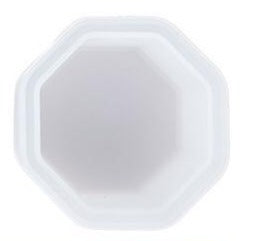 Pendant  soft silicone mould for resin jewelry, octagon 6cm