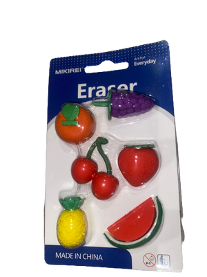 Erasers Set Fruit