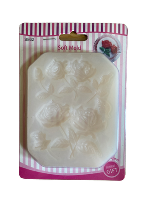 S862 Silicone Soft Mould Rose Flowers
